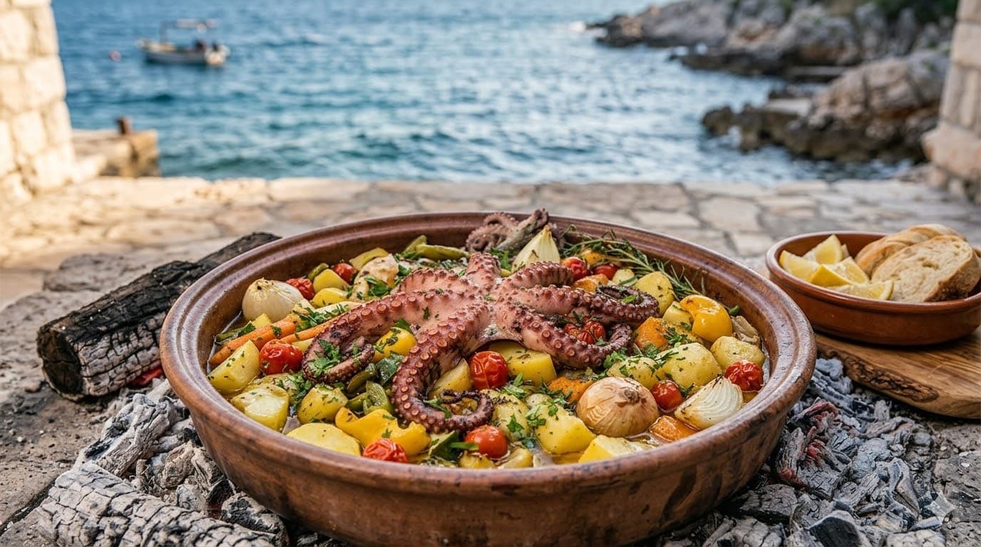 Peka Dalmatian food